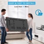 TMDS-204 32"-70" 110Lbs VESA600*400 Full Motion TV Wall Mount Tilt Range 0-15° - Image 21