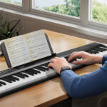 Do not sale on Amazon GPP-106 88 Key Folding Piano Semi-Weighted Standard Keyboards Digital Piano with MIDI Bluetooth, Handbag Headphone for Piano Lover Black color - Image 4
