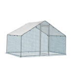 6.5 x 10 ft Large Metal Chicken Coop, Walk-in Poultry Cage Chicken Hen Run House with Waterproof Cover, Rabbits Cats Dogs Farm Pen for Outdoor Backyard Farm Garden SAME AS 61922992 - Image 2