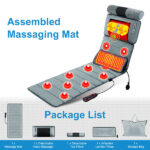 Vibration Massage Mat (Full Body) + Neck Kneading Massager - 20 Nodes, 3 Massage Modes/Speeds, 9 Vibration Settings, 3-Level Lumbar Heat, Inflatable Waist Pillow - Perfect Gift for Family - Image 4