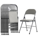 Same code 52529768 4pcs Elegant Foldable Iron & PVC Chairs for Convention & Exhibition Gray - Image 21