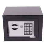 Mini Wall-in Style Electronic Code Metal Steel Box Safe Case 17EF Black - Image 30