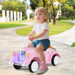 Kids Ride On Sliding Car, Foot-to-Floor Toy with LED Lights & Horn (Pink 19-36 Months) - Image 10