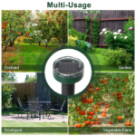 Solar Mole Repeller, Ultrasonic Vibration Rodent Deterrent with Buzzer Sound Wave, Waterproof Outdoor Pest Repellent for Moles Gophers Voles, 323 Sq.ft Coverage for Yard Garden Farm - Image 6