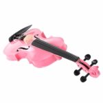New 1/2 Acoustic Violin Case Bow Rosin Pink - Image 14