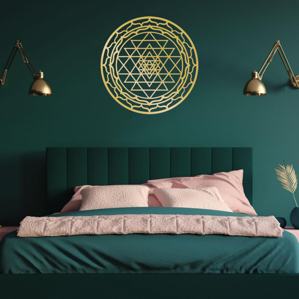 CIFbuy Exquisite Sacred Mandala Aluminum Wall Art Circular Meditation Decor for Living Room TikTok, temu pick-up service