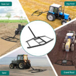 74" Heavy-Duty Drag Harrow with 80 lbs Load Capacity, Tow-Behind Leveling Tool for Driveway, Garden & Farm - Image 8