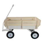 Outdoor carriage, all terrains, wooden railings, solid tires, garden carriage,Load-bearing capacity: 176LBS - Image 21
