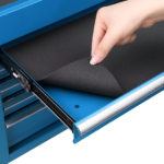 5-Drawer Lockable Steel Tool Chest, 330 lbs Capacity, Blue Heavy-Duty Tool Storage Cabinet with Drawer Liners & Lid Support for Workshop/Garage Maintenance - Image 10
