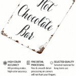 CIFbuy 1pc Vintage Rustic Metal Tin Sign 8x12 Inch, Classic Hot Chocolate Bar Retro Iron Wall Art, Art, Oblong Unframed Plaque Home Decor TinikTok, TinikTok, ll Art Self-icckup Logioporo - Image 4