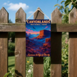 CIFbuy 2D Flat Metal Wall Art Canyonlands National Park Landscape Iron Sign 12x8 Inch Vintage Scenery Decor TikTok, TikTok, Self-pickup Logiopics - Image 6