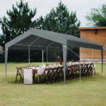 10X20FT Carport Car Port Canopy Grey - Image 9