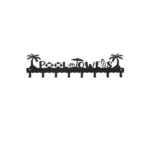 CIFbuy™ Waterproof Rustproof Metal Wall Art Coconut Tree Coastal Decor with Utility Hooks (TikTok, temu pick-up service) - Image 5