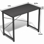 Computer Desk 40 Inch, Modern Writing Desk for Home Office with Storage Bag & Hook, Small Office Desk for Small Spaces(Shipment from Walmart) - Image 2