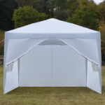 3 x 3m Two Doors & Two Windows Practical Waterproof Right-Angle Folding Tent White - Image 42