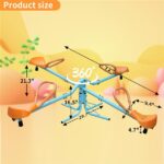 Outdoor Kids Spinning Seesaw Sit and Spin Teeter Totter Outdoor Playground Equipment Swivel Teeter Totter for Backyard - Image 7