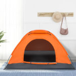 1-Person Waterproof Camping Dome Tent Quick Shelter Outdoor Hiking Orange - Image 6