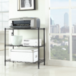 Concise 3 Layers Carbon Steel & PP Storage Rack Black - Image 12