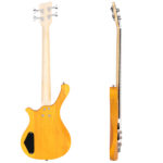 Do Not Sell on Amazon GW101 36in Small Scale Electric Bass Guitar Suit With Mahogany Body SS Pickups, Guitar Bag, Strap, Cable Transparent Yellow - Image 15
