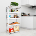 5 Tier Metal Shelving Unit with Adjustable,Garage Storage Utility Rack Heavy Duty Shelves,29" W x 12" D x 59" H,White (Shipment from Walmart) - Image 3