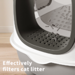 E Classic Grey Cat litter Box - Simple and Practical, Large Space, High Cost Effective Choice - Image 2