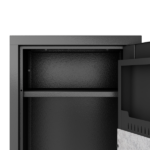 52" Tall Black Rifle Safe, Biometric & Keypad Lock, Adjustable Gun Racks with Built-in Alarm System, Pre-Assembled - Image 11