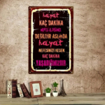 CIFbuy Vintage Metal Tin Wall Art 8x12 Inch, Multilingual Motivational Quote Sign, Waterproof Rustproof 2D Flat Decor For Home Office TikTok, TikTok, ce Self-pickup Logiopics - Image 5