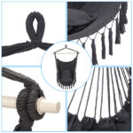 Pillow Tassel Hanging Chair Gray - Image 23