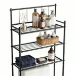 Over the Toilet Storage, 3-Tier Over Toilet Storage Rack for Bathroom, Metal Bathroom Organizer Shelves Over Toilet, Black (Shipment from Walmart) - Image 3