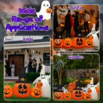 8FT Long Halloween Inflatables Pumpkins Ghost Outdoor Decorations, Blow Up Yard Decoration with Built-in LEDs Lighted for Lawn Garden Outside Indoor Decor - Image 12