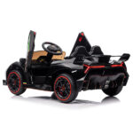 Lamborghini Poison Small Dual Drive 12V 4.5AH with 2.4G Remote Control Sports Car Electric Car Black - Image 8