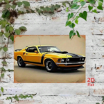 CIFbuy Vintage Metal Tin Sign Classic American Yellow Sports" Car Retro Iron Art Wall, For Bar Garage Cafe Man Cave Home YelloikTok, YelloikTok, t Self-pickup Logiopics - Image 6