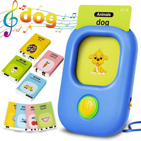 (TEMU&TK only supports PICKUP)Talking Flash Cards,Kids Toddler Flash Cards with 224 Sight Words,Autism Sensory Toys,Speech Therapy Toys,Learning Educational Gifts for Age 1 2 3 4 5 Years Old Boys and