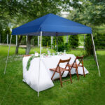 8*8ft Portable Home Use Waterproof Folding Tent Blue - Image 17