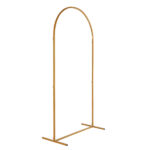 100*200cm For Wedding, Iron, Arc Roof, Door Frame Shape, Water Bag With Floor Nails, Iron Arch, Golden Yellow - Image 4