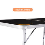 3ft Aluminum Alloy Folding Table Black - Image 14