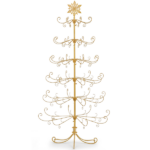6ft Gold Iron Christmas Tree with Snowflake Top, PVC Everyday Decor Tree (No Accessories Included) - Image 11