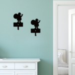CIFbuy 2 pcs Christmas Angel Wall Decor Rustproof Metal Key Belt Hooks (TikTok, temu pick-up service) - Image 2