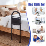 Height Adjustable Bedside Safety Rail, Tool-Free Assembly Bed Assist Bar with Anti-Slip Legs for Elderly Adults - Image 8