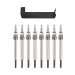 2 Glow Plug Harnesses & 8 Glow Plugs ZD13 fit for 05-07 Ford F250 6.0L Powerstroke