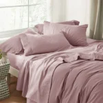 Luxury Sheet Sets Super Soft Easy Care Microfiber 3/4-Pieces Bed Sheet Set With 16-Inch Deep Pockets, Pink - Image 3