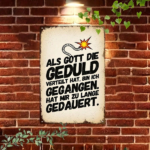 CIFbuy Retro German Slogan Metal Sign, 7.87x11.81in Industrial" Quote Wall Art, Iron Vintage Decor For Home Bar Cafe ikTok, ikTok, t Self-pickup Logiopics - Image 4