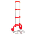 Portable Foldable Telescopic Trolley Trolley Luggage Trolley Red - Image 2