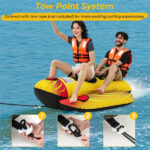 Yellow Inflatable Towable Tube Banana Boat for Boating - Image 7
