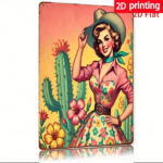 CIFbuy Vintage Western Cowgirl Cactus Metal Wall Art, 8x12 Inch Rustic Iron Sign, Southwestern Country Style Hanging Decor, 2D Flat Far TikTok, TikTok, n, Southwestern Country Style Hanging Decor Self-pickup Logiopics - Image 8