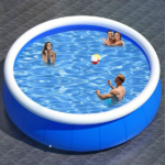 Inflatable swimming pool 244*63 butterfly inflatable coil mesh pool - Image 10