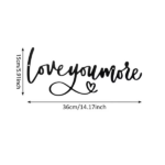 CIFbuy Minimalist Romantic “Love You More” Metal Wall Art, Cursive Script with Heart Iron Decorative Plaque, Sweet Wall Hanging Ornament for Couple Bedroom & Wedding Room, (TikTok/temu self-pickup orders) - Image 4