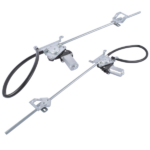 2Pcs Front Driver and Passenger Power Window Regulator with Motor Fit for Freightliner FLD112 120 132 - Image 2