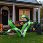 2 Pack Halloween Inflatable Octopus Tentacles Outdoor Decorations, Blow Up Hanging Decoration with Built-in LED Lights, Striking Window Decor for Halloween Party Outdoor Yard Garden Lawn Décor - Image 10