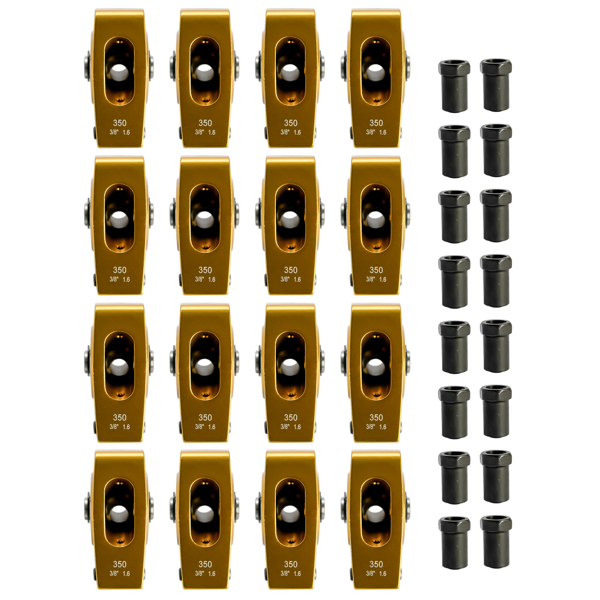 Aluminum Roller Rocker Arms Set 1.6 Ratio 3/8" Fits for Chevy Small Block Gen I 350